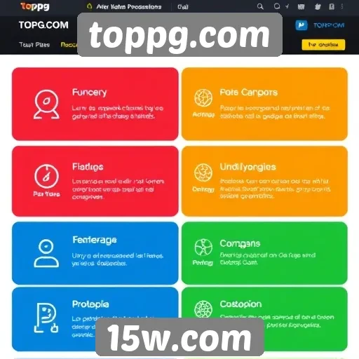 Recursos e funcionalidades do site toppg.com
