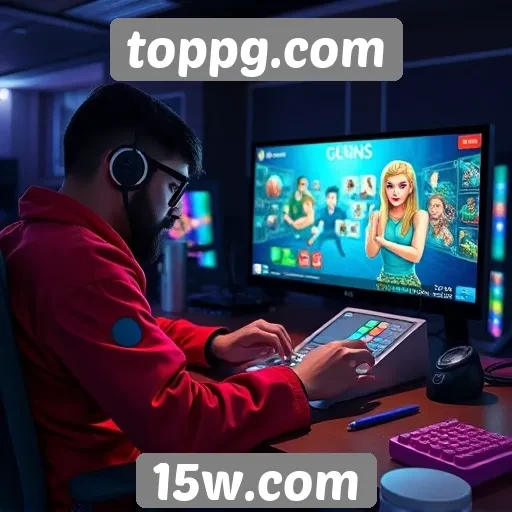 Experiência do usuário no site de jogos toppg.com